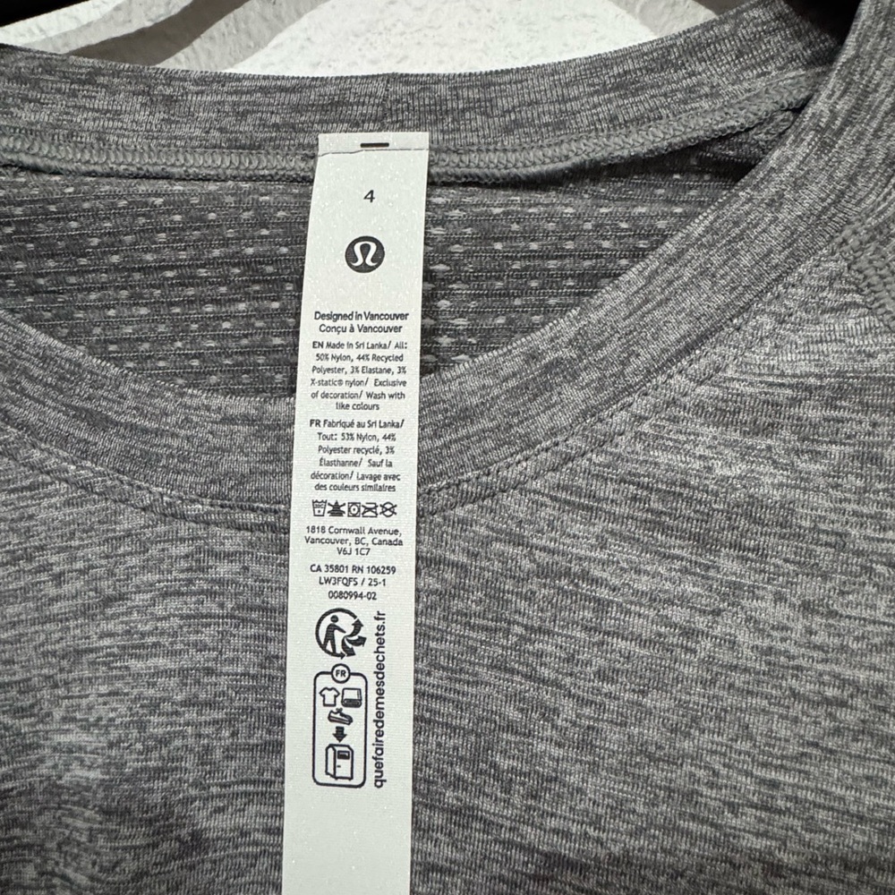 Lulu Lemon Swiftly Tech long Sleeve 2.0 - Picture 2 of 5
